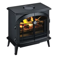 Water fireplace Stockbridge in black 