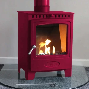 Hamlet Solution 5 bioethanol fireplace in Flamingo Red