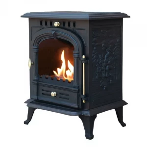 ScandiFlames Berger - Free-standing bioethanol fireplace in cast iron construction