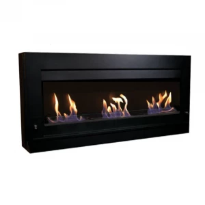 Large Black Bio Ethanol Fireplace