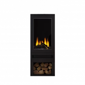 British Fires Bramshaw - Freestanding Electric Fireplace with Log Storage