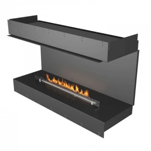 Three-sided Planika bioethanol fireplace