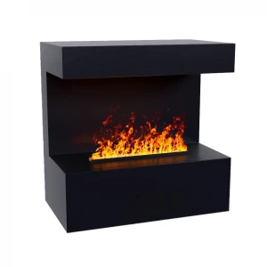 ScandiFlames Electric Late - Black Wall-Mounted Opti-myst Fireplace