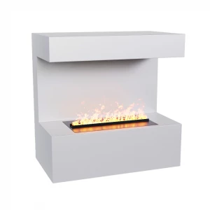 ScandiFlame Electric Late - White Wall-Mounted Opti-myst Fireplace