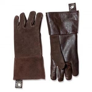 Brown barbeque gloves - 2pcs. 