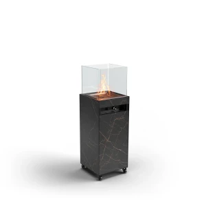 OIA Outdoor Gas Fireplace in Black