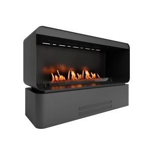 Planika Retro 1000 - Freestanding remote controlled bioethanol fireplace