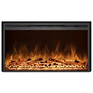 ScandiFlames Electric Pyrope 109 cm Fireplace Insert for Wall Mounting or Old Fireplace Integration