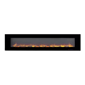 Azurite 213 cm - Wall-mounted electric fireplace from ScandiFlames Electric