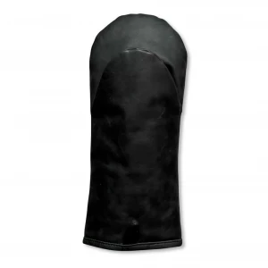 Grilling glove in black leather - 1 pc.