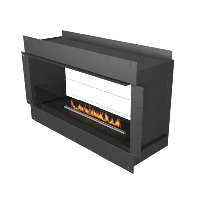 Double Sided Built In Bioethanol Fireplace Insert