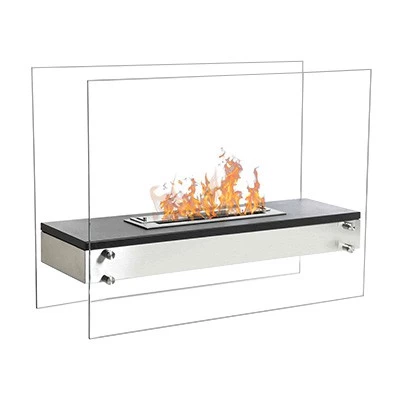 Simple, Freestanding Bio Ethanol Fireplace with 1.5 L burner.