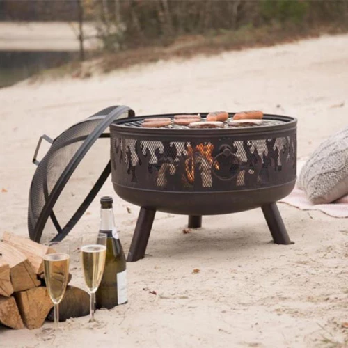 Blazer firepit in black with a bronze effect | RedFire