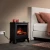 Solano Freestanding Stove Electric Fireplace Trimline Fires