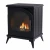 ScandiFlames Austin - Freestanding bioethanol fireplace in wood burning stove design and black finish