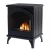 ScandiFlames Austin - Freestanding bioethanol fireplace in wood burning stove design and black finish