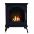 ScandiFlames Austin - Freestanding bioethanol fireplace in wood burning stove design and black finish