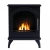 ScandiFlames Austin - Freestanding bioethanol fireplace in wood burning stove design and black finish