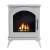 ScandiFlames Austin - Freestanding bioethanol fireplace in wood burning stove design and white finish