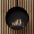 Ottawa Round Black Suspended Bio Fireplace - 60 cm in diameter