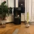 Montgomery Black open free-standing bioethanol fireplace in wood stove design