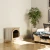 ScandiFlames Austin - Freestanding bioethanol fireplace in wood burning stove design and white finish