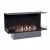 Foco Three 1200 - 3-sided buil-in built-in bio fireplace