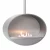 Halifax Steel Oval Ceiling hanging ethanol fireplace 80 cm