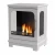 ScandiFlames Honolulu - Freestanding bioethanol fireplace in wood burning stove design and white finish