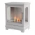 ScandiFlames Honolulu - Freestanding bioethanol fireplace in wood burning stove design and white finish