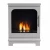 ScandiFlames Honolulu - Freestanding bioethanol fireplace in wood burning stove design and white finish