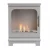 ScandiFlames Honolulu - Freestanding bioethanol fireplace in wood burning stove design and white finish