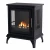 ScandiFlames Nashville - Freestanding bioethanol fireplace in wood burning stove design and black finish