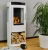 Lincoln - White bioethanol wood-burning stove