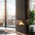 Planika Pillar - Ceiling Suspended Bioethanol Fireplace with  automatic BEV bioethanol burner