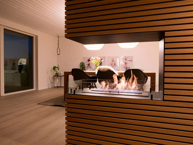 built-in bioethanol fireplace