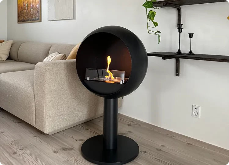 ScandiFlames Edmonton Freestanding Bioethanol Fireplace