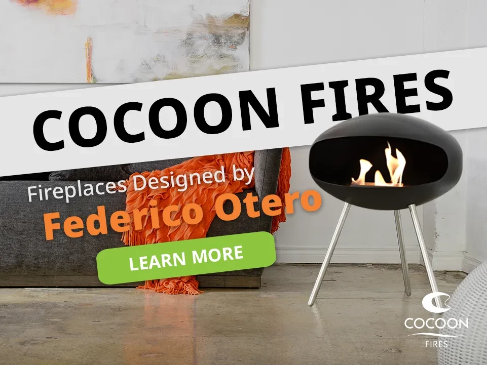 Cocoon Fires designer bioethanol fireplaces slider image