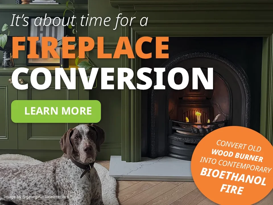 Convert Existing Fireplace to Bioethanol Fireplace Slider Image