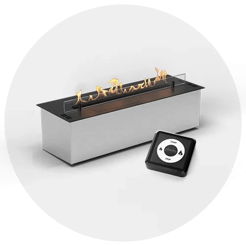 Remote controlled bioethanol burners