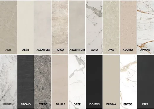 Nex media wall dekton colour options mobile image